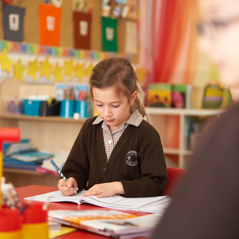 girl writing