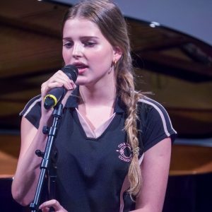 girl singing
