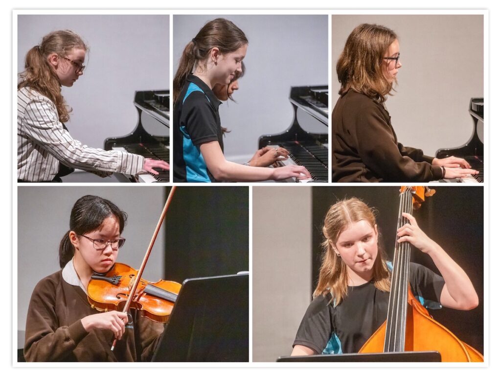 girls playing instruments