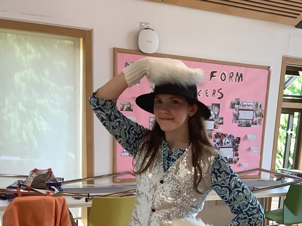 girl in fancy dress