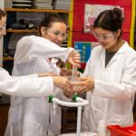 students in a lab