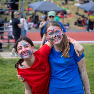 girls with facepaint