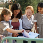 students with their teacher