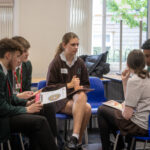 students having a meeting